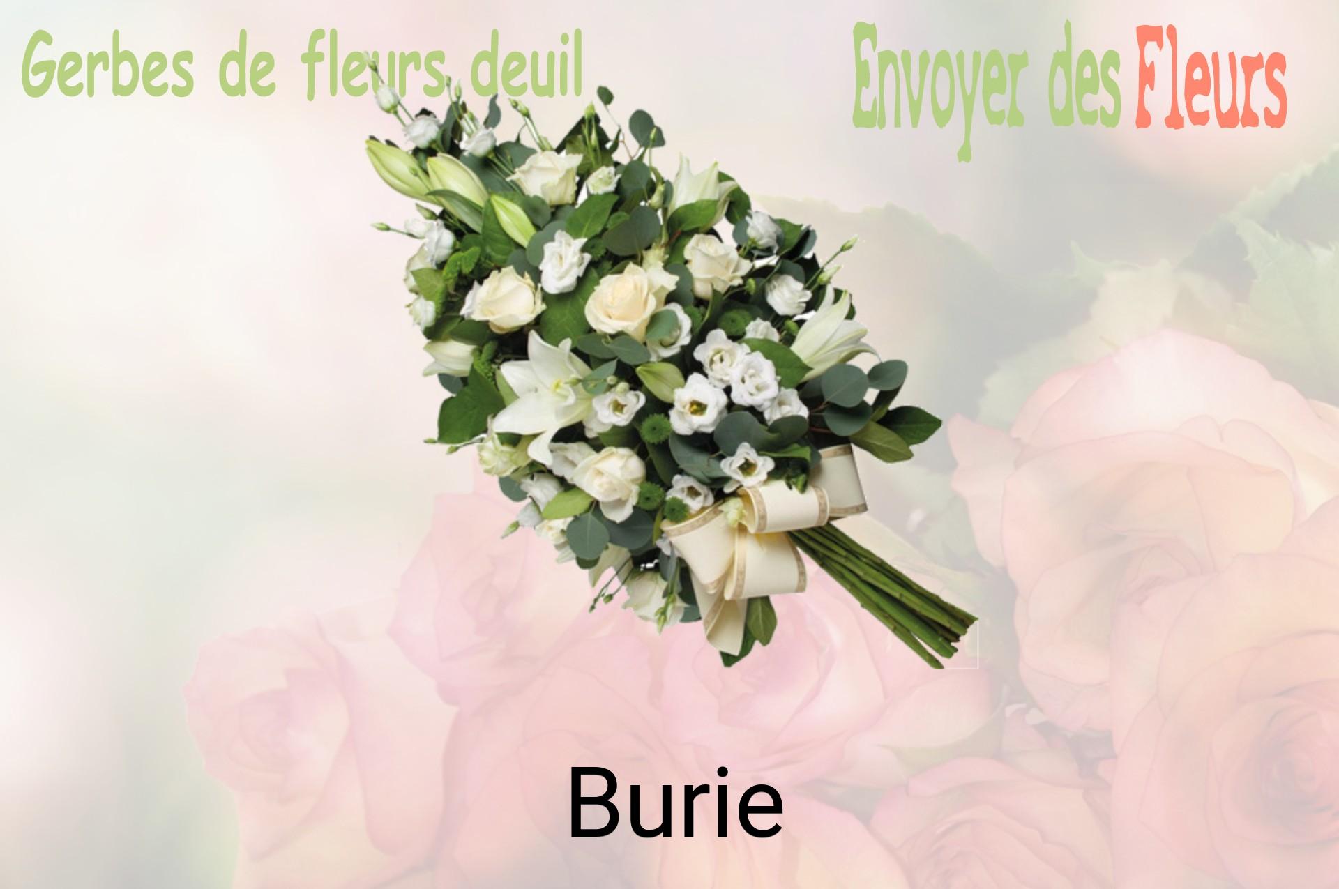 Gerbe de fleurs de deuil livrée à Burie
